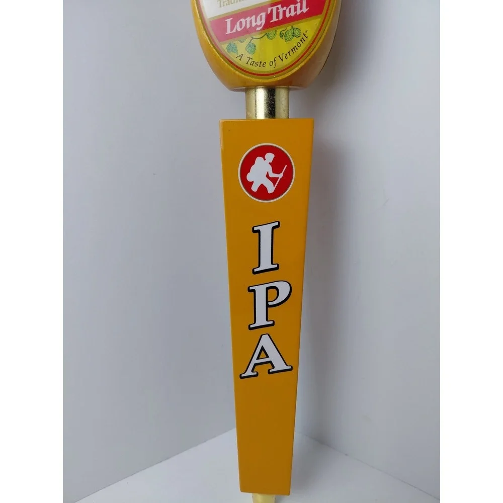 Long Trail Brewing Co. IPA Tap Handle Vermont Figurative Hiker‎ Beer BAR Mancave